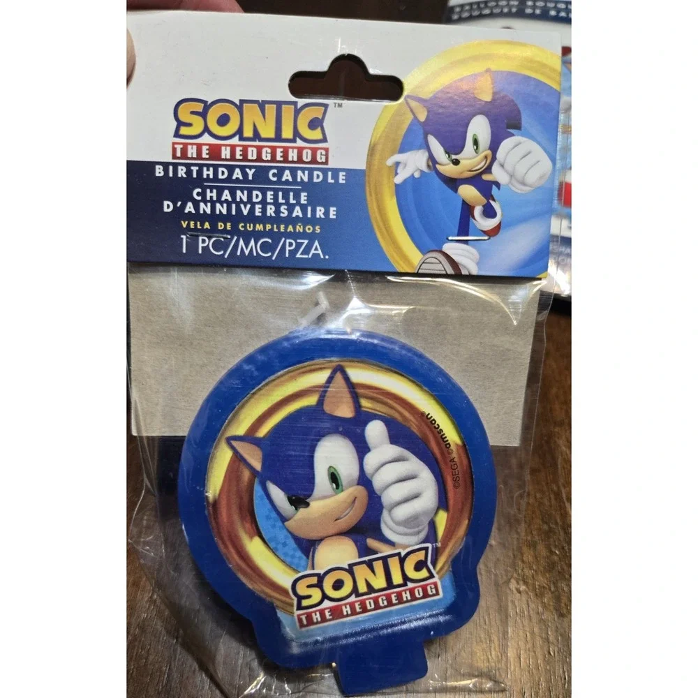 Sonic The Hedgehog Birthday Decor Pack Balloons Banner Candle Sign